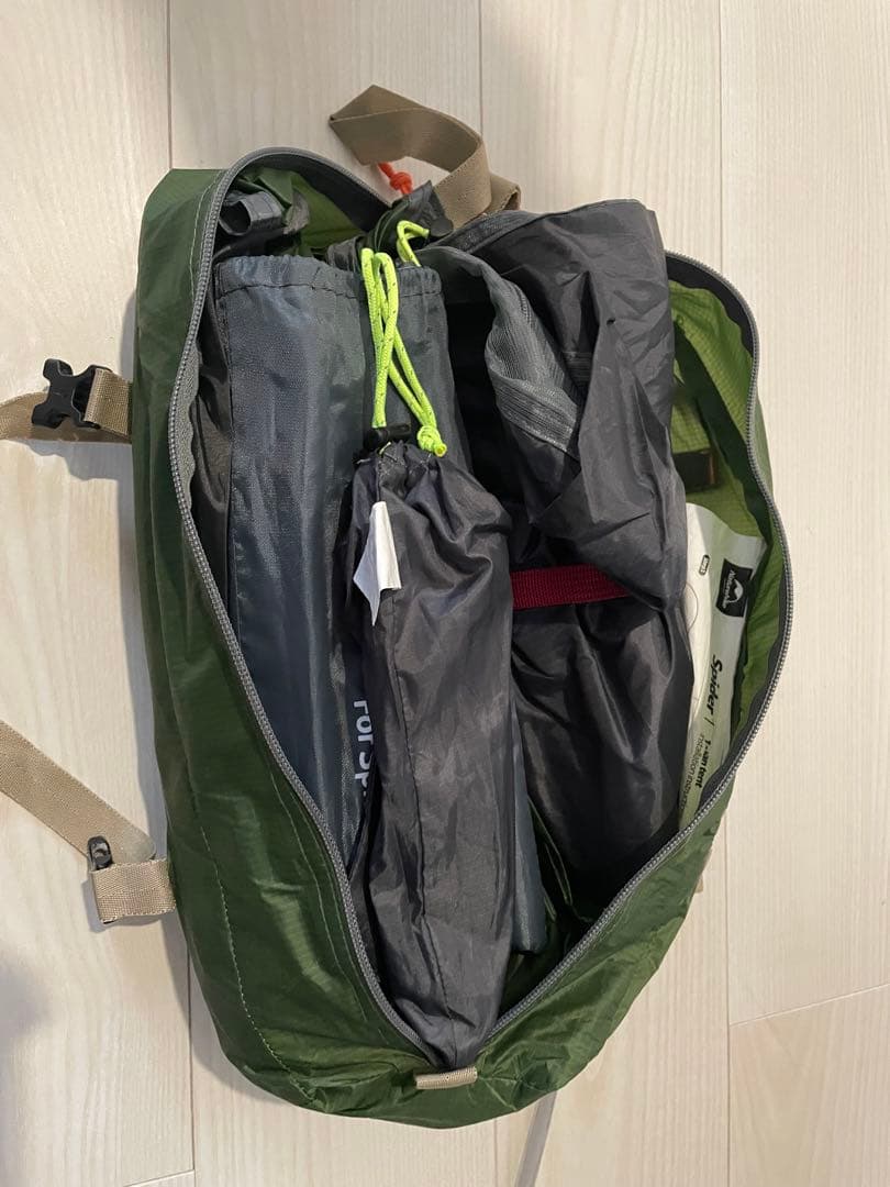 Naturehike テント　1人用　ソロテント　ダークグリーン　スパイダー1