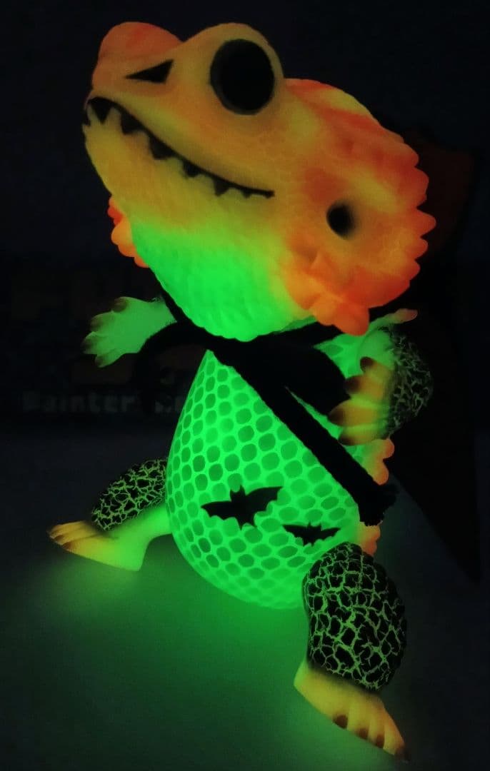 ペインターネット フトアゴン ソフビ ハロウィン(蓄光)【開封品】