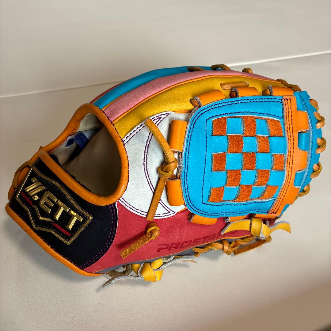 ZETT プロステイタス　オーダーグラブ　マルチカラー　内野手用