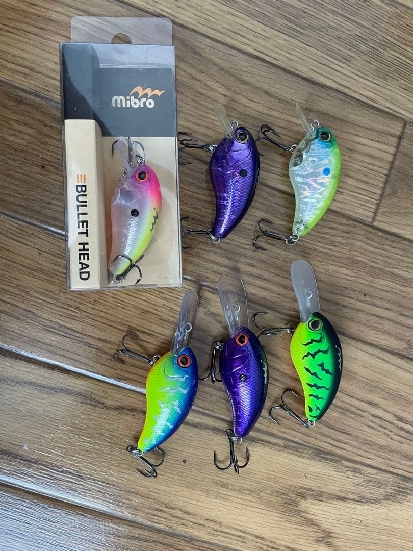 ミブロ BULLET HEAD クランクベイト 6個セット