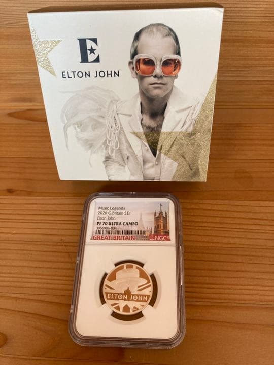 ミュージックレジェンド　1ポンドプルーフ銀貨