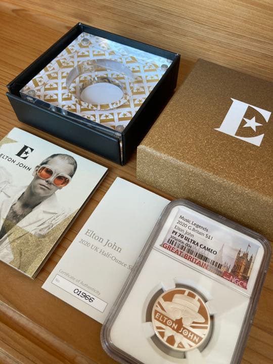 ミュージックレジェンド　1ポンドプルーフ銀貨