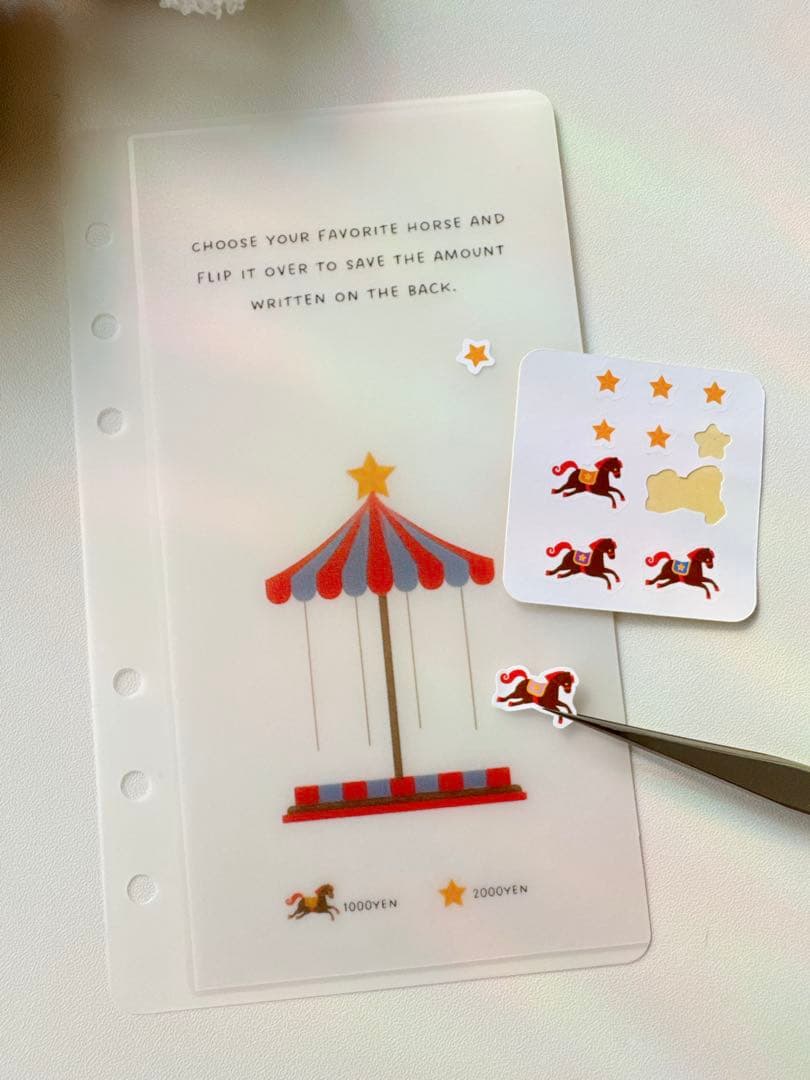 A6 refill Circus saving シール付き 2300円