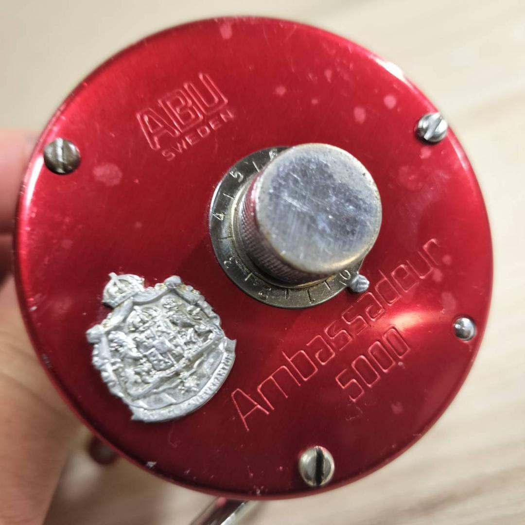 ☆ABU GARCIA アブ アンバサダー 5000　ビンテージリール　赤