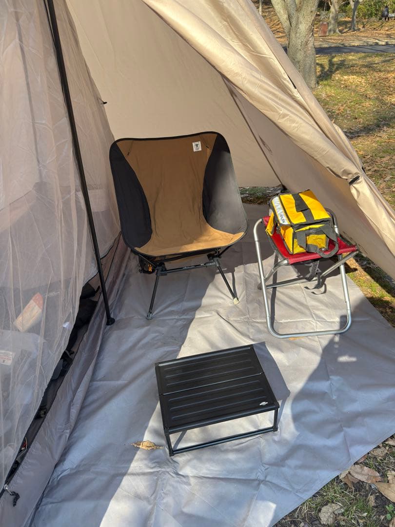 DOD(ディーオーディー) ライダーズワンポールテント グランドシート、おまけ付