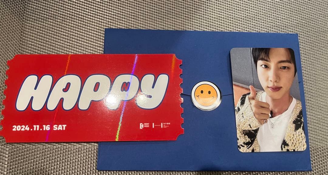 JIN ショーケース　トレカ　ソンムル　HAPPY BTS 入場特典