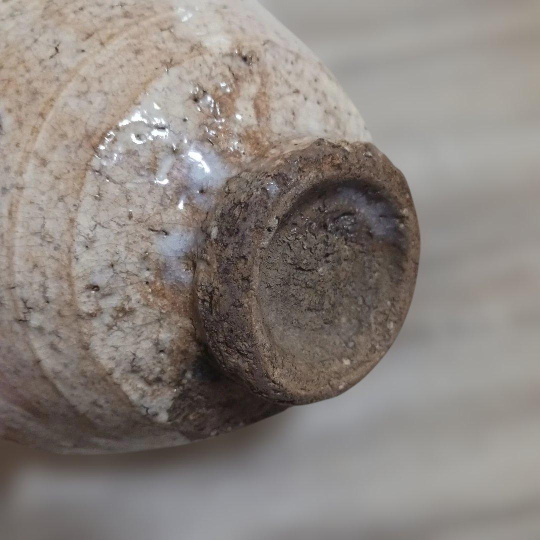 九世　三輪雪堂箱書き「二代休雪作」　古萩茶碗