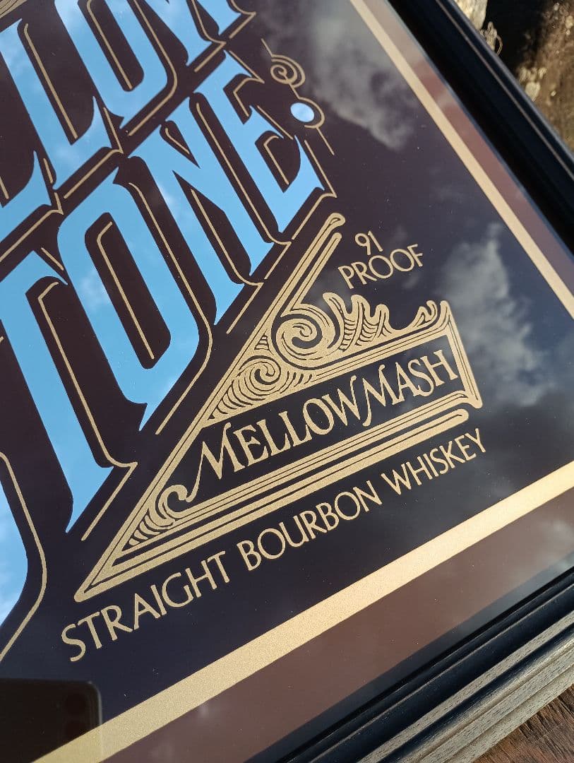 非売品　パブミラー　イエローストーン　７年　バーボン　ヴィンテージ　ウイスキー