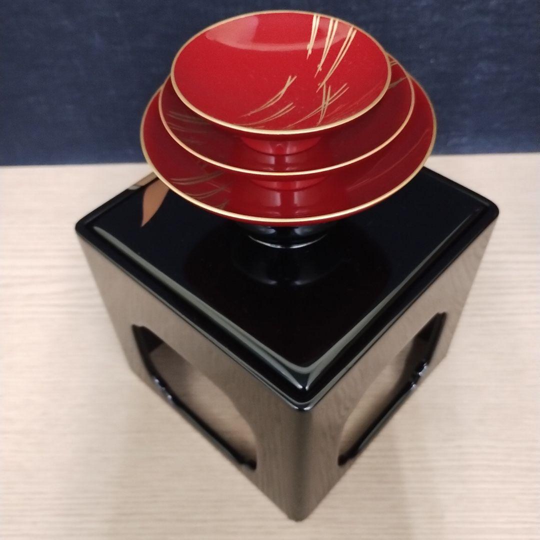 越前塗 漆塗り屠蘇器セット