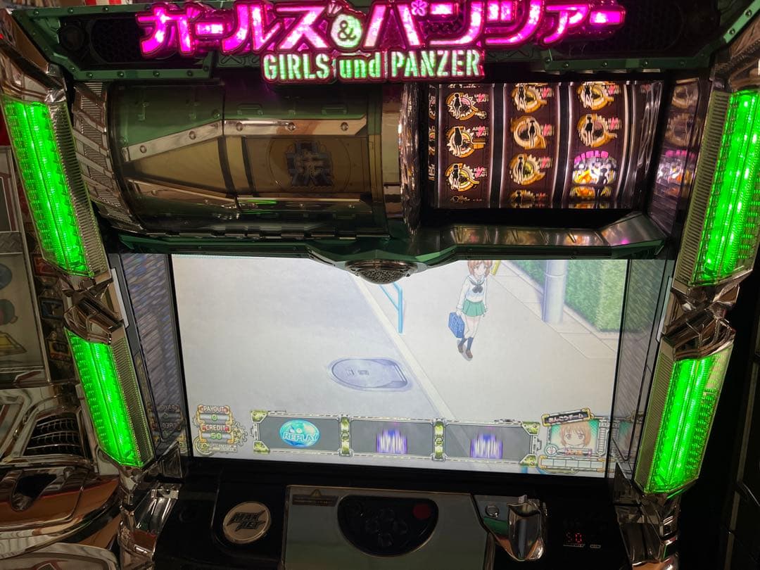 パチスロ実機　初代ガールズ&パンツァー　上部ユニットのみ