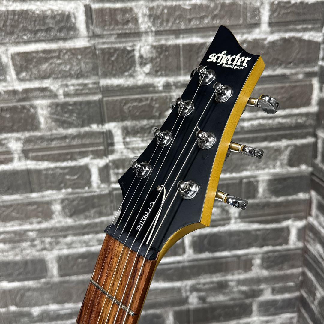 SCHECTER C-7 Deluxe 7弦ギター レフティ 左用
