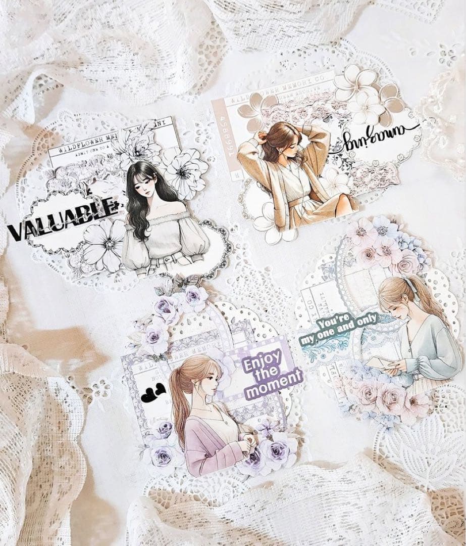 コラージュ素材　紙もの　素材紙　【2485】