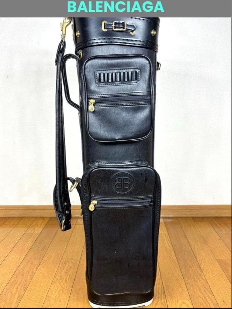 DUNLOP × BALENCIAGA レディース キャディバッグ ブラック