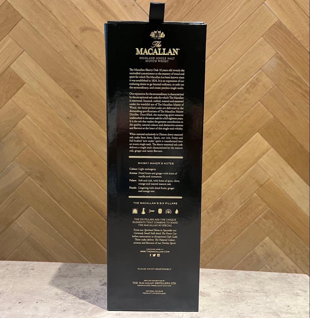ウイスキー マッカラン18年 700ml 2019 シェリーオークカスク 箱付