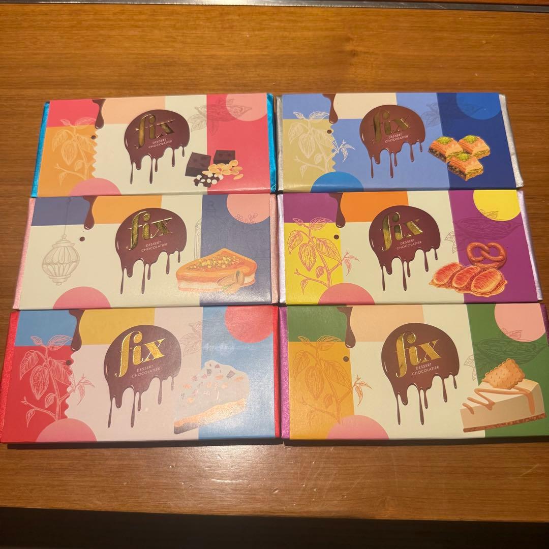 【ドバイ購入】Fix chocolate 6種類セット