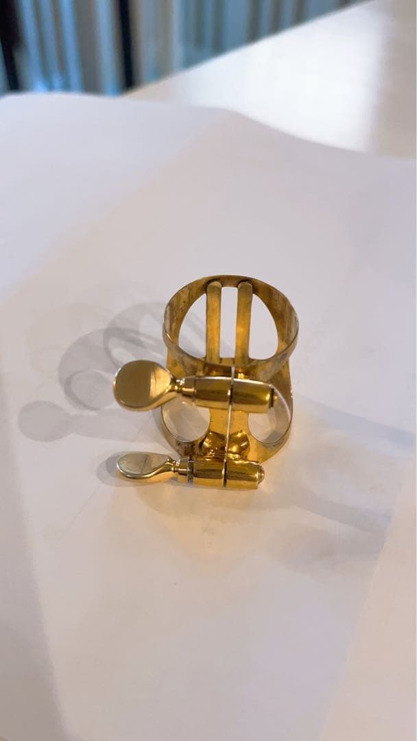 アトリエモモ　リガチャー　B♭クラリネット用　NSタテ　ゴールド　アルトサックス