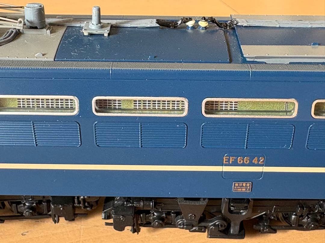 TOMIX HO-116 国鉄 EF66【ひさし付】手すり等真鍮に交換