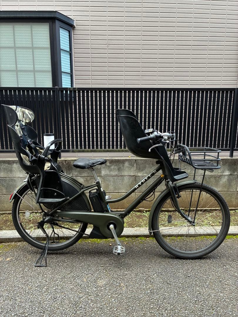 ※引取限定※都内 ハイディー2 電動アシスト自転車 チャイルドシート2つ付き