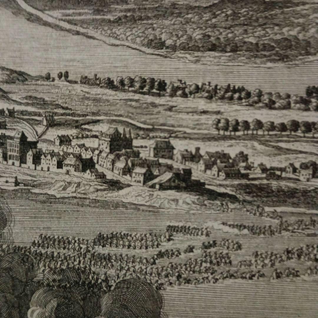 お値下げ　額装品　1673年　J.DOLIVAR 「ライン侵攻の図」稀少　美品