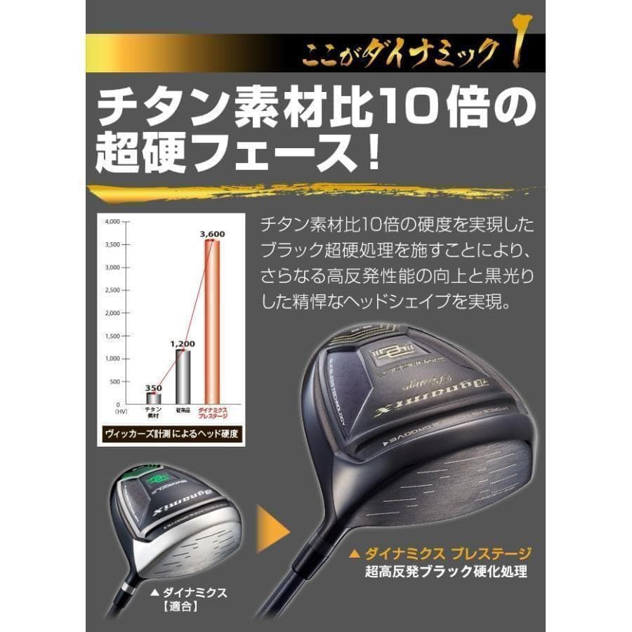 新品　ダイナミクスプレステージ　ワークテック飛匠シャフト 高反発ドライバー