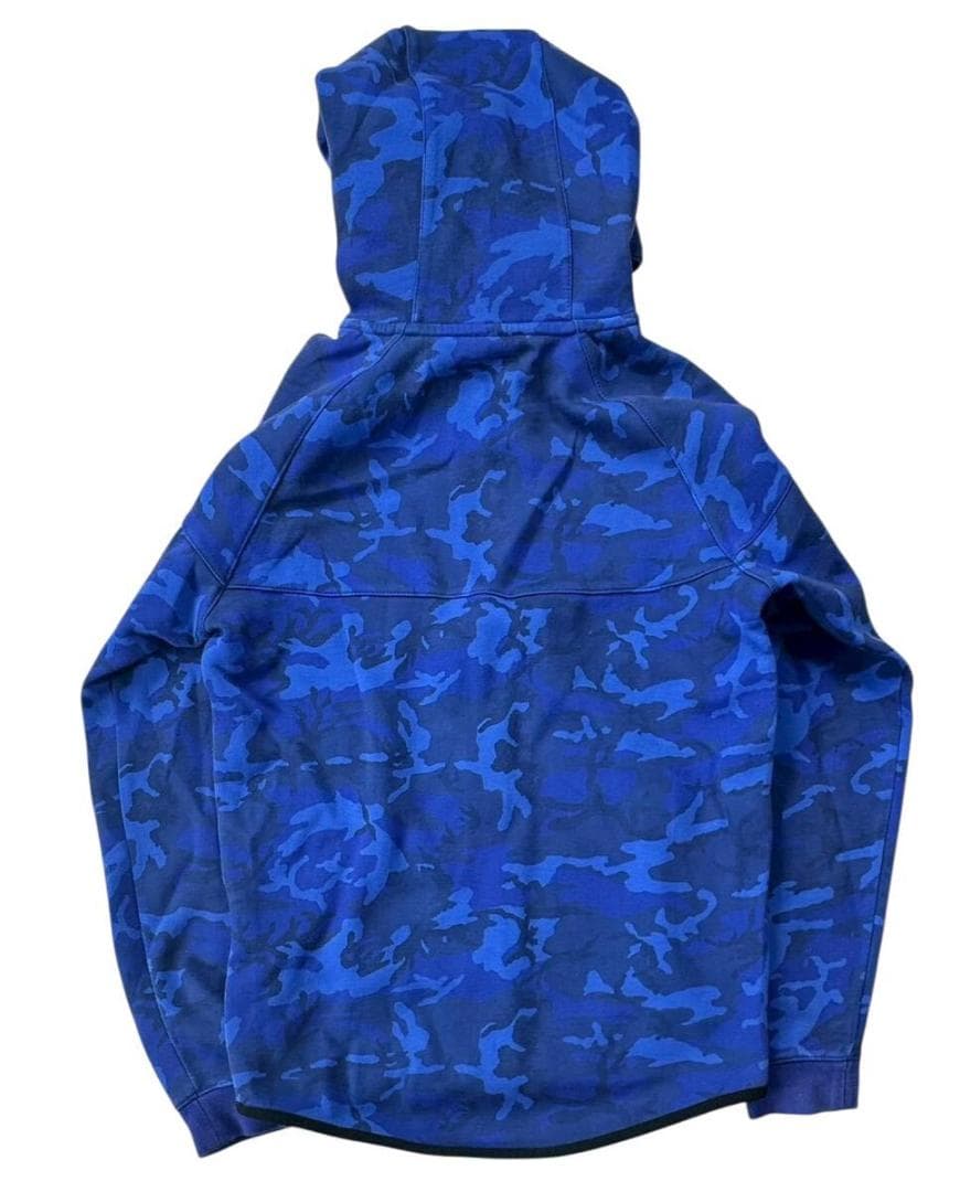 ナイキ テックフリース セットアップ パーカー S パンツ M 青迷彩