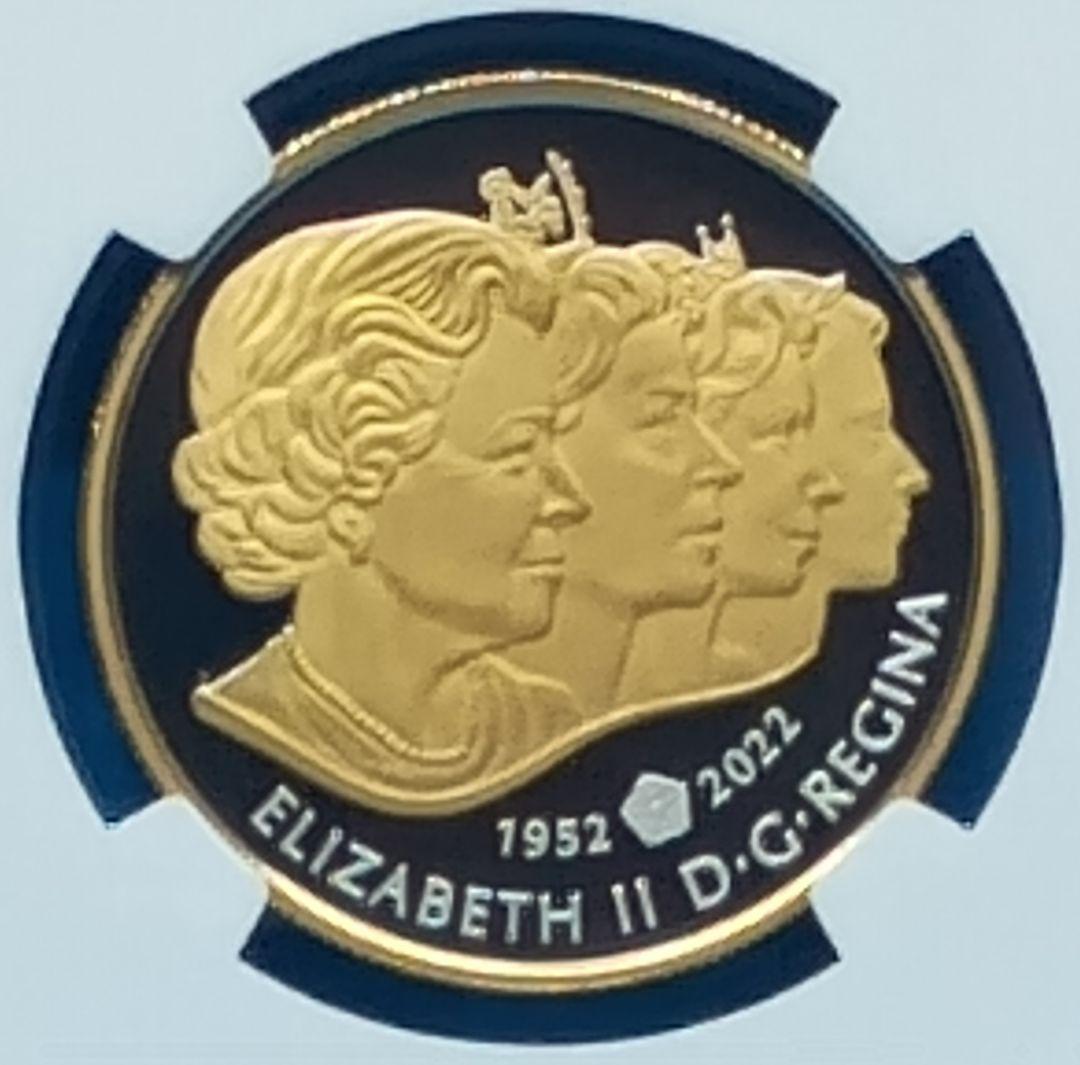 2022 大英帝国王冠 Gilt $1 プルーフ銀貨 NGC PF70UCFR