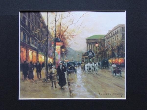 Edouard-Leon Cortes、希少画集より、新品額装付