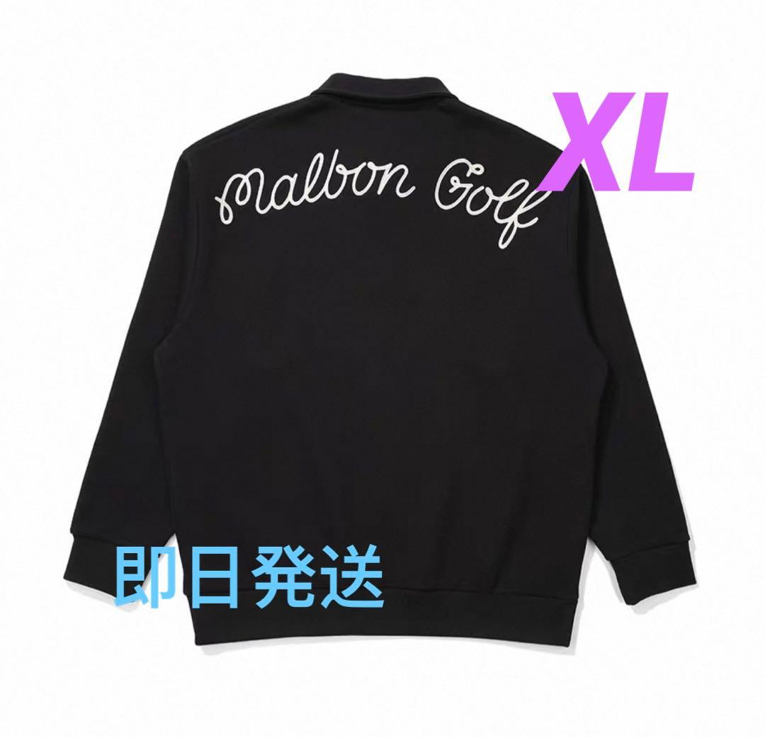 即日発送新品ゴルフ MALBON GOLF 長袖ハーフジップスウェット XL