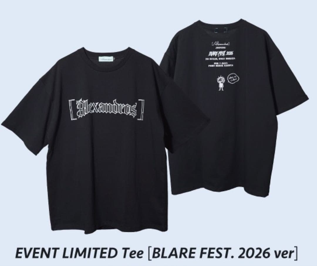 alexandoros BLARE FEST 2026 限定 Tシャツ M