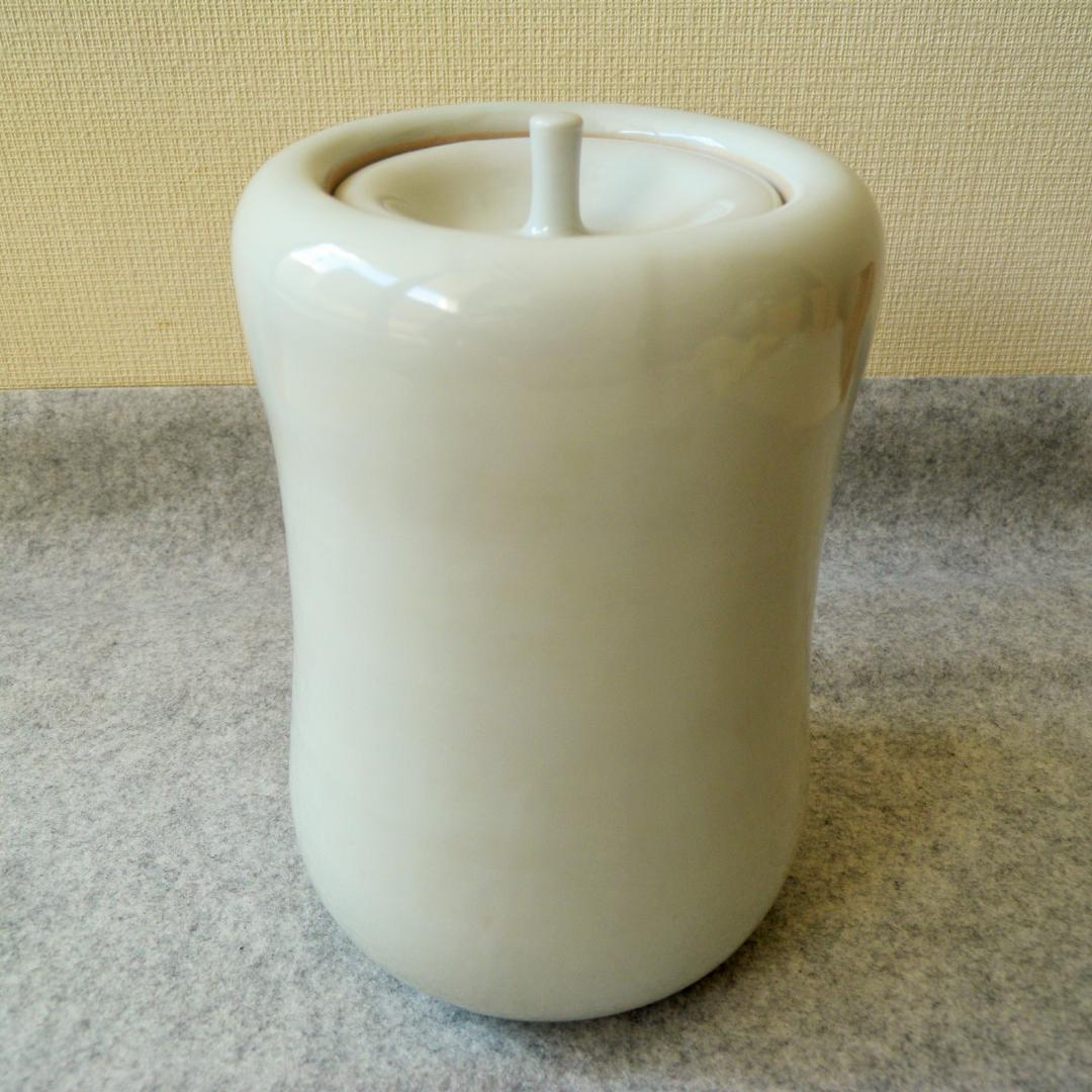 水指/水差し「紀州焼・黒潮窯」寒川八郎氏（作）＜未使用＞共箱付き