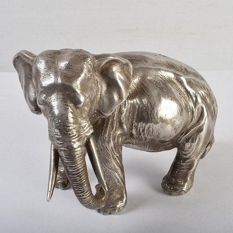 金属工芸　象　置物　重さ約1713g　V　9092