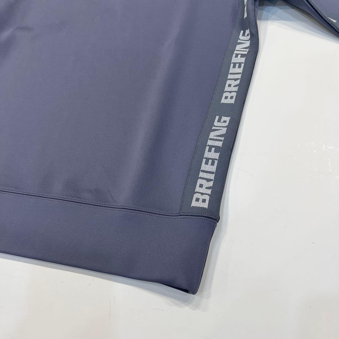 新品　BRIEFING SIDE LOGO LINE CREW NECK M