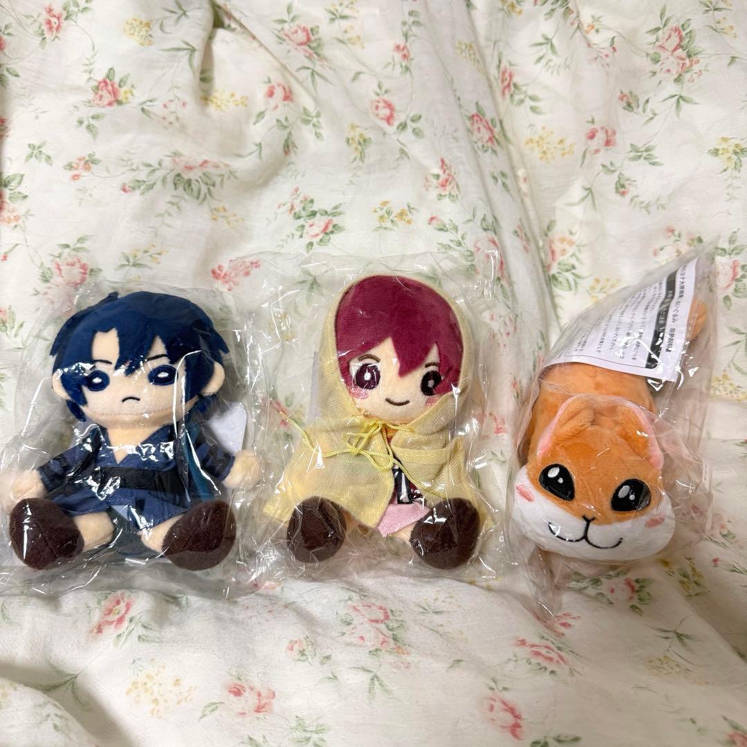 【新品未使用】暁のヨナ 大原画展 ぬいぐるみ ハク,ヨナ,プッキュー