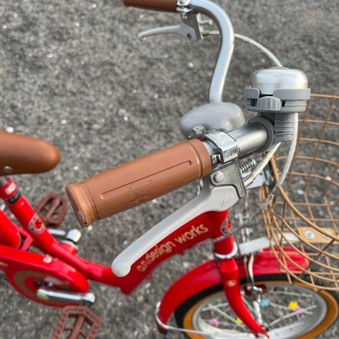 自転車子供用(幼児用) 赤 14インチ 【発送】