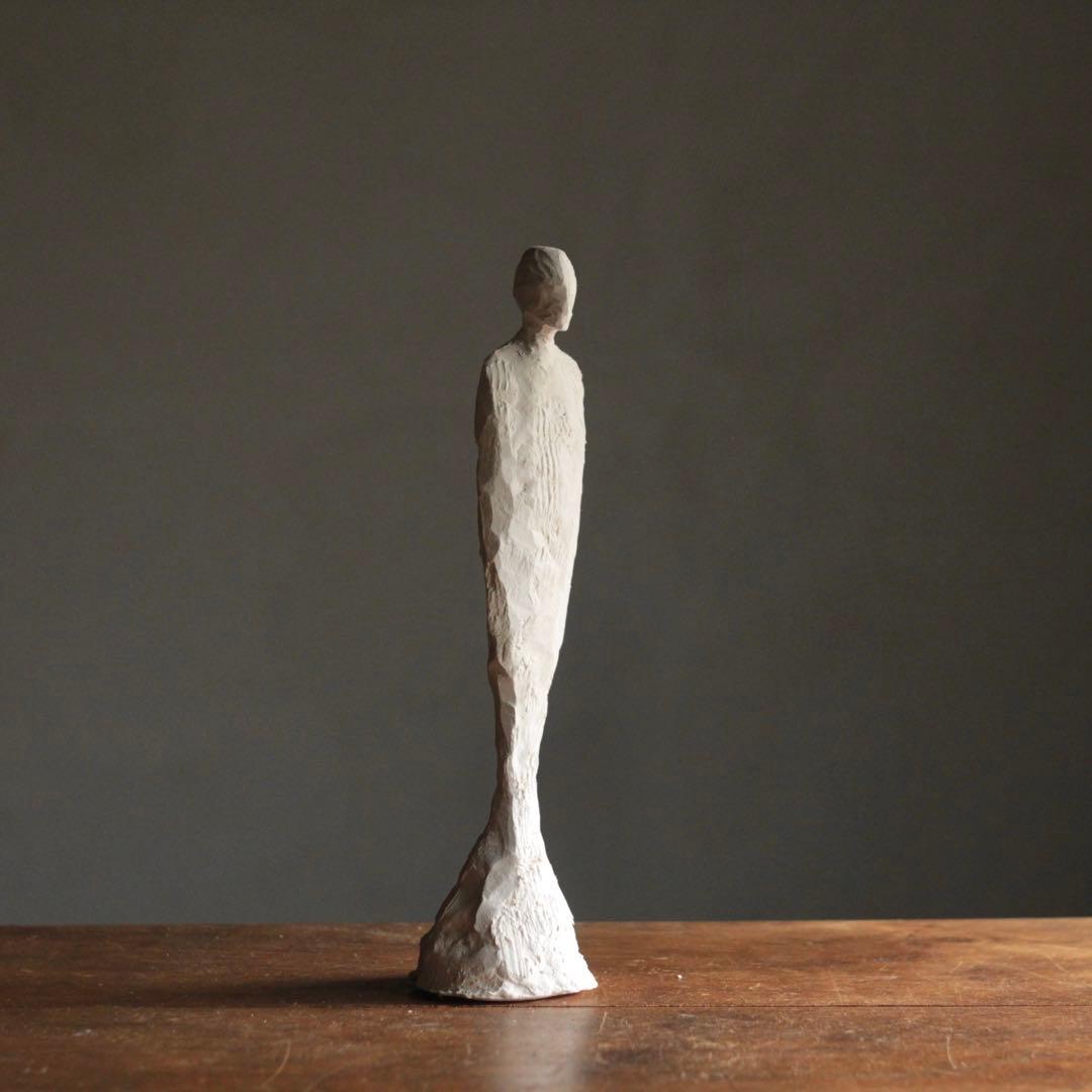 石塑粘土 立体作品 人物像 「故国」 F 現代美術 オブジェ sculpture