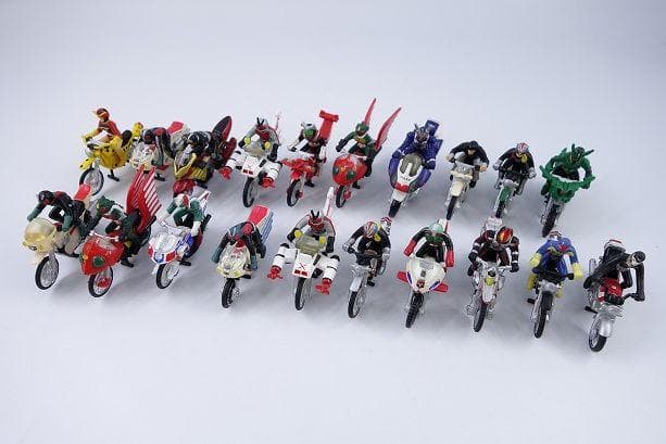 特撮キャラクター 仮面ライダー バイクキャラウィール 20体 合金