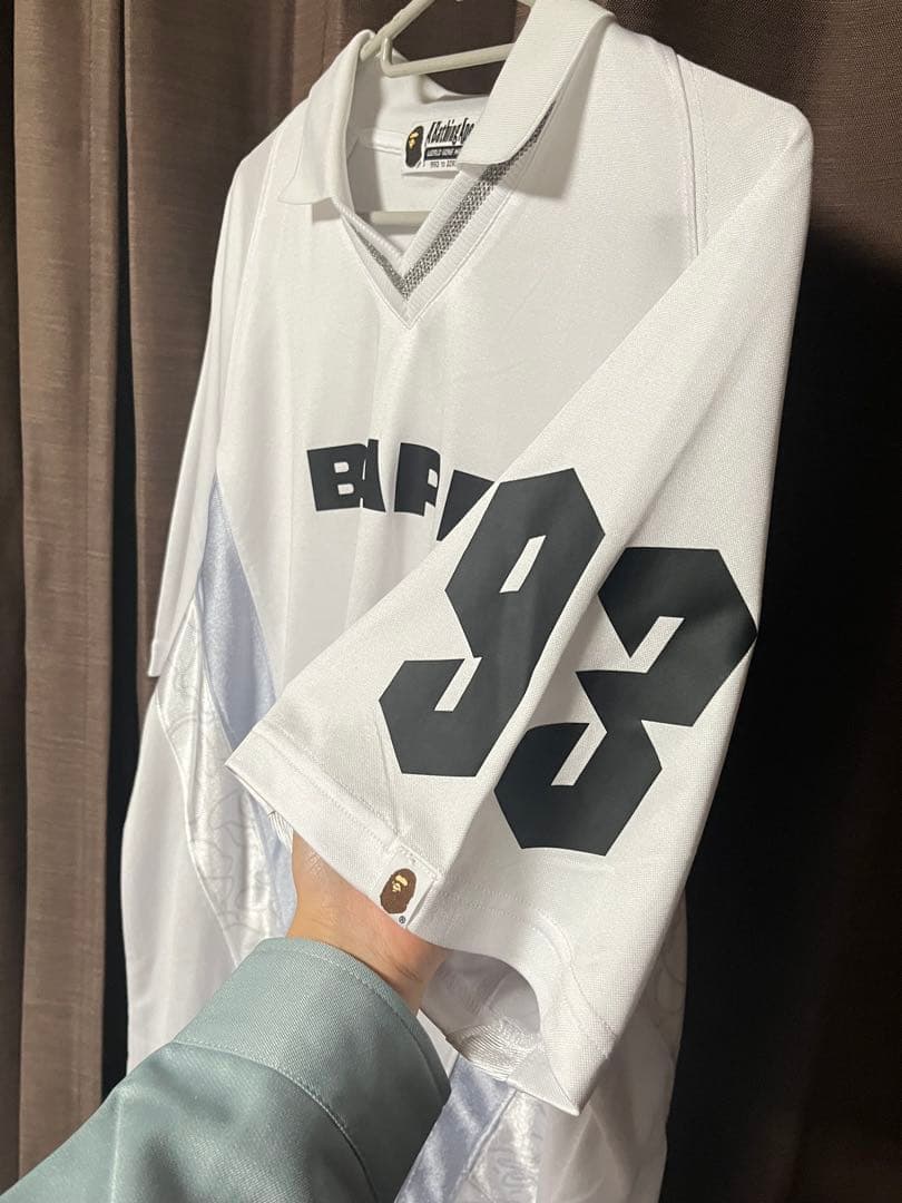BAPE 93番 ホワイトポロシャツ