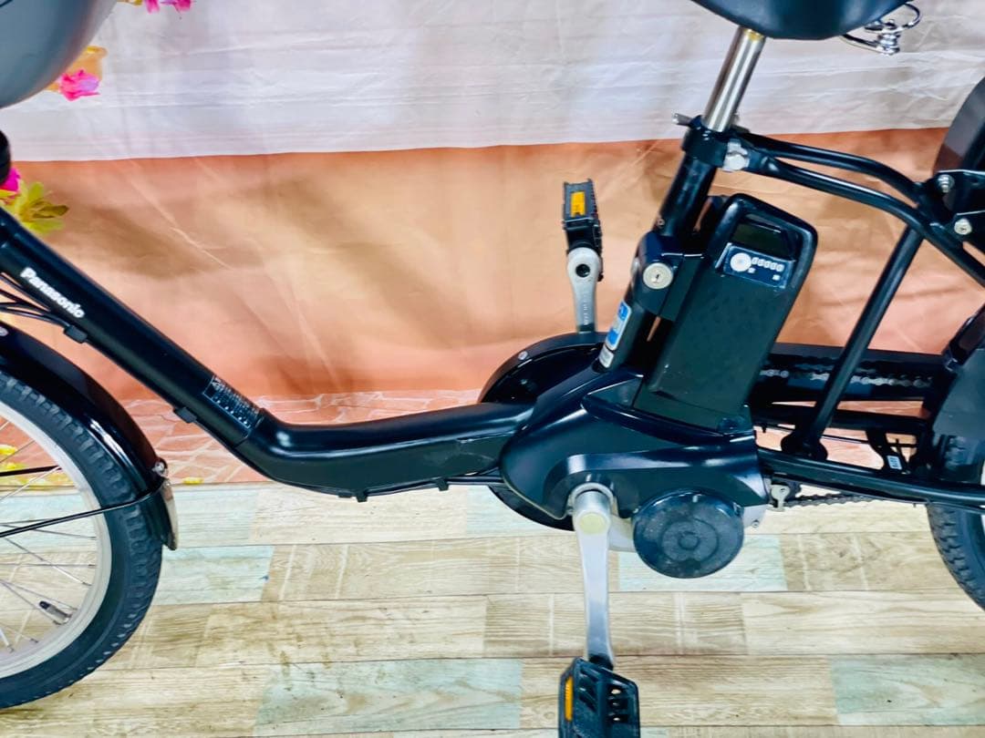 Y2270パナソニックギュット⭐️12AH人気モデル！子供乗せ電動アシスト自転車