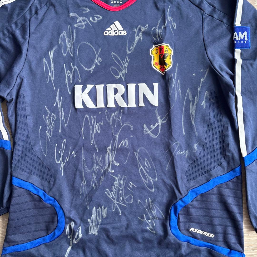 サッカー日本代表　ドイツワールドカップメンバー寄書きユニ