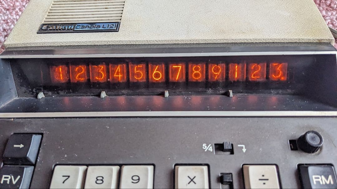 ニキシー管電卓　キャノンL121