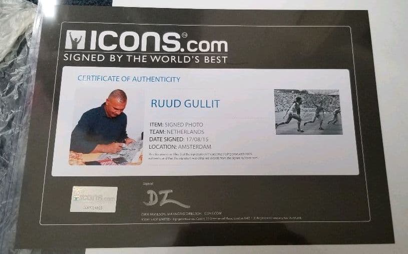 ICONS　フリット　ルート・フリット　直筆サイン、サイン　フォトグラフ　写真