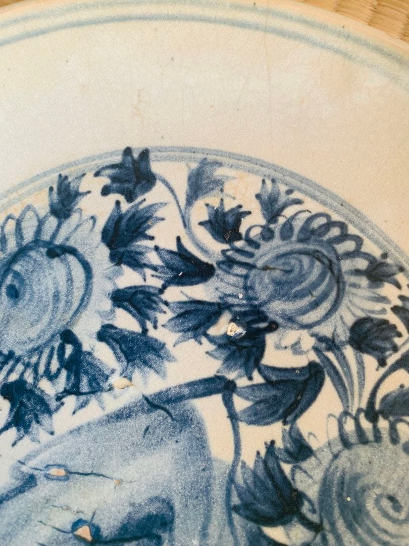 中国明時代中早期染付大皿