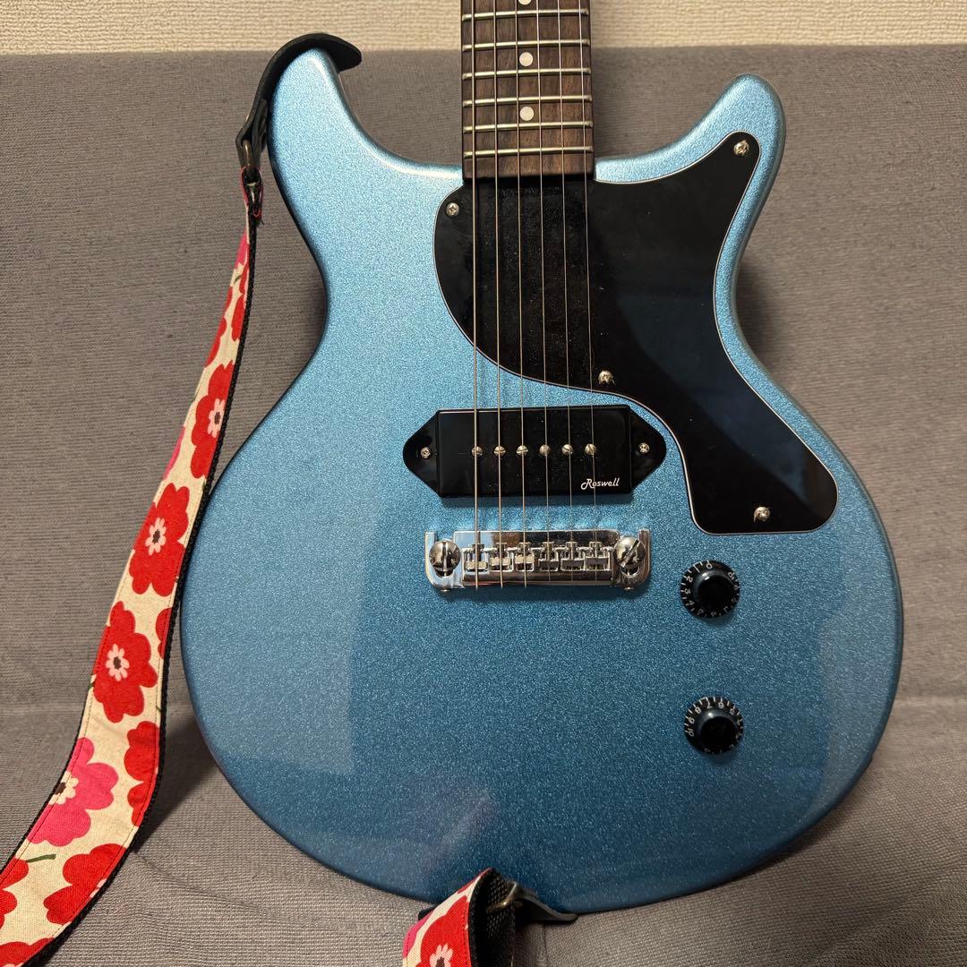 ギター Harley Benton DC-Junior Pelham Blue