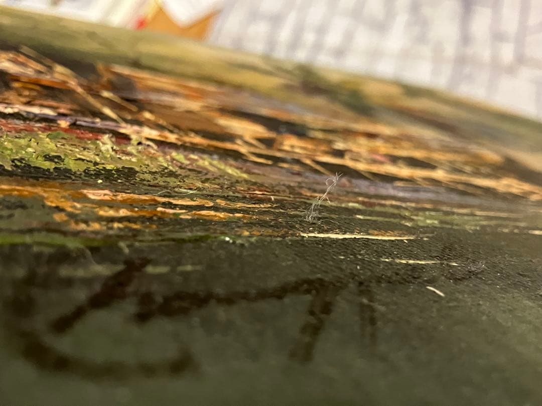 ビンテージ品★KN作・風景画・肉筆の油彩画