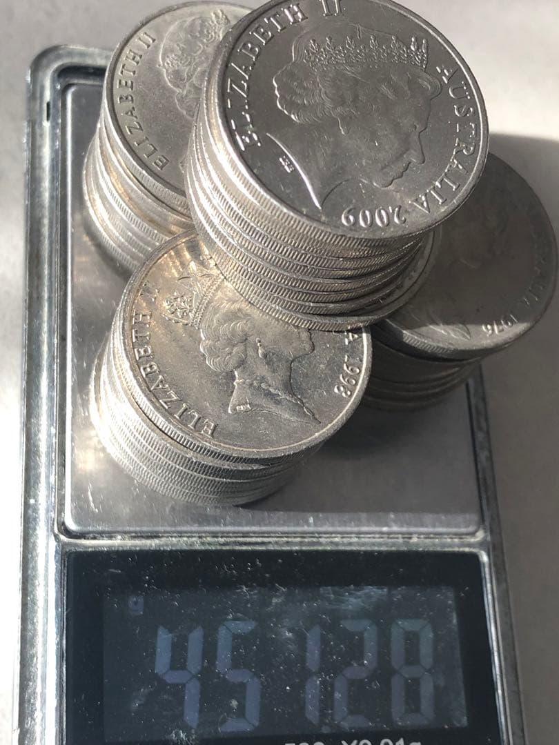 N4379【オーストラリア】20セント　硬貨　古銭　　年号揃い　40枚