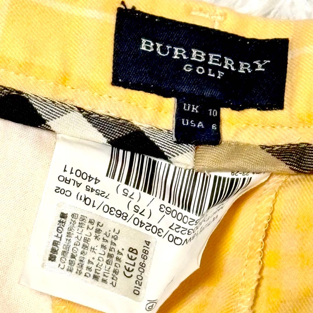 【極美品】 バーバリーロンドンゴルフ　パンツ　ノバチェック　オレンジ　S