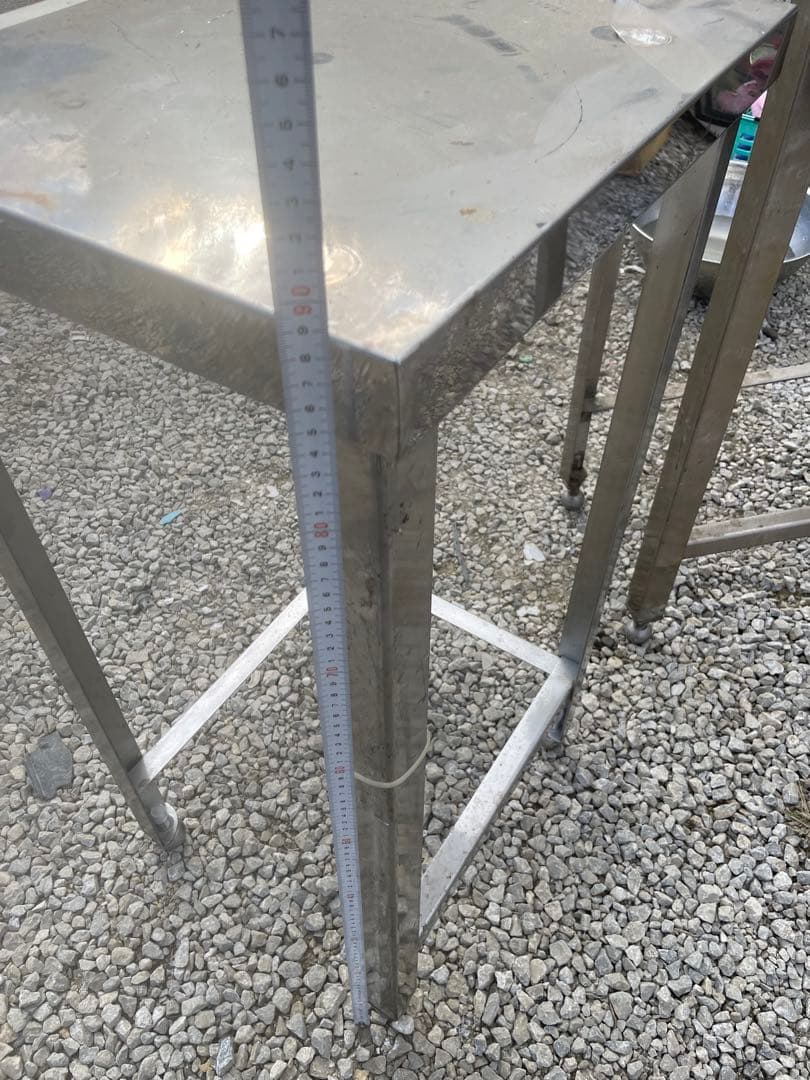 【送料込み】￼ステンレス製　作業台高さ88 × 40 × 45cm