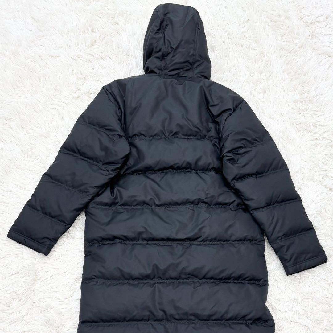 【美品】ASICS ダウン ベンチコート ロング Mサイズ フェザー30%