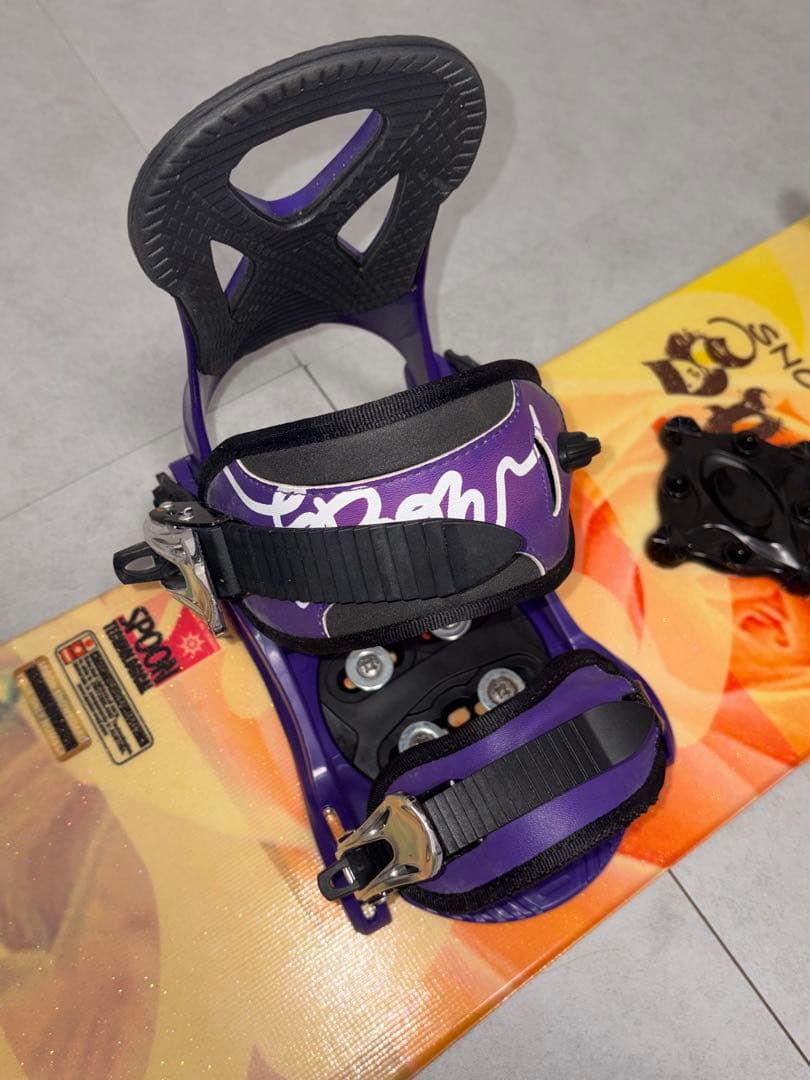 【2点セット】Spoon スノーボード 120cmとバインディングセット