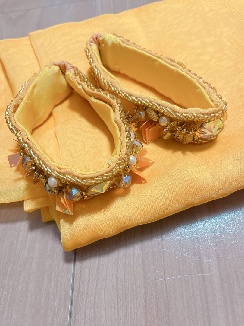 イマンザキ　Eman zaki ベリーダンス衣装　イエローオレンジ